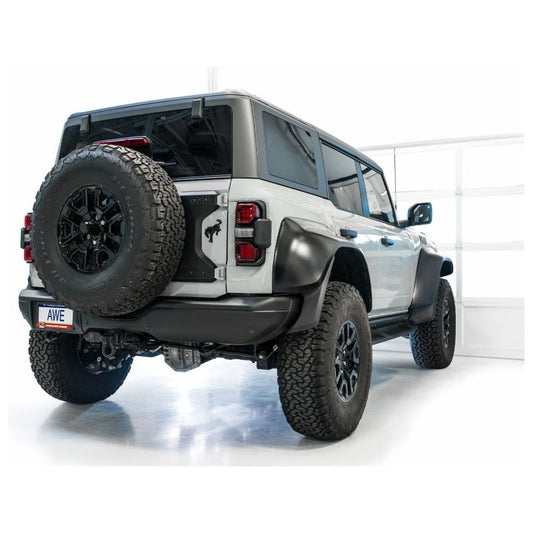 AWE Tuning 2022+ Ford Bronco Raptor 4WD Dual BashGuards Cat-Back SwitchPath Exhaust (No Tips)