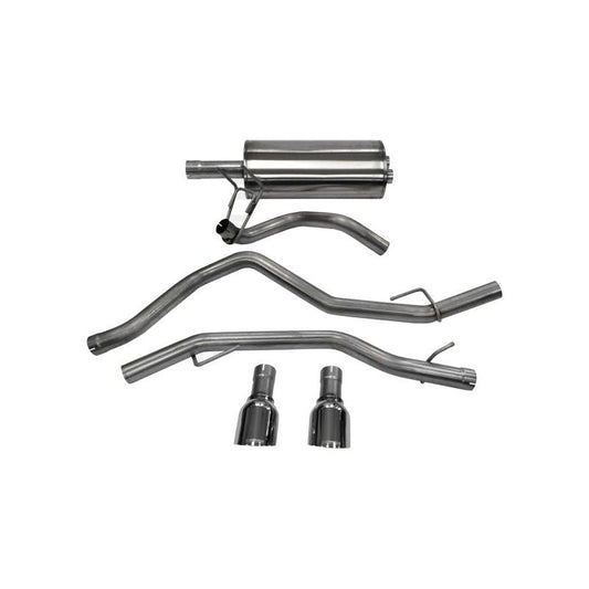 Corsa 09-14 Dodge Ram 1500 4.7L Quad/Crew Cab/Short Bed Polished Dual Exit Cat-Back Exhaust
