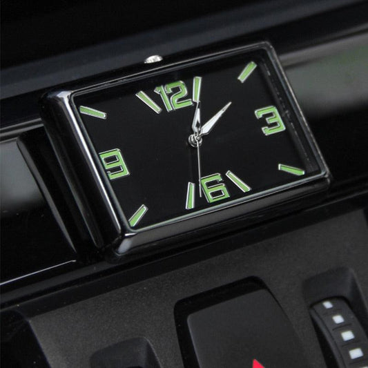 Luminous Mini Car Dashboard Quartz Clock